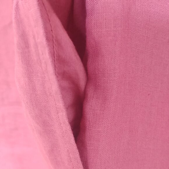 Eileen Fisher 100% organic linen raspberry pink dress XS - Picture 5 of 10